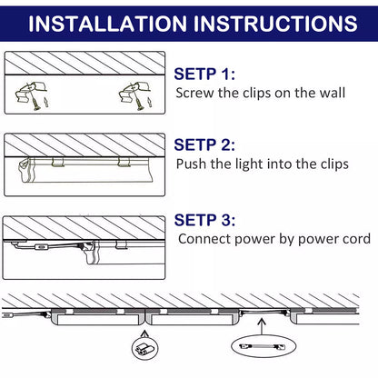 Bright 4FT 6 Pack Garage LED Lighting