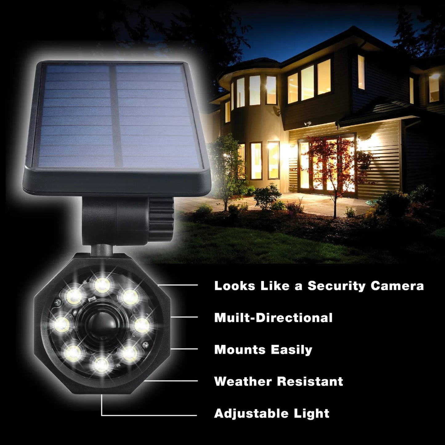 Bright Outdoor Security Motion Lamp