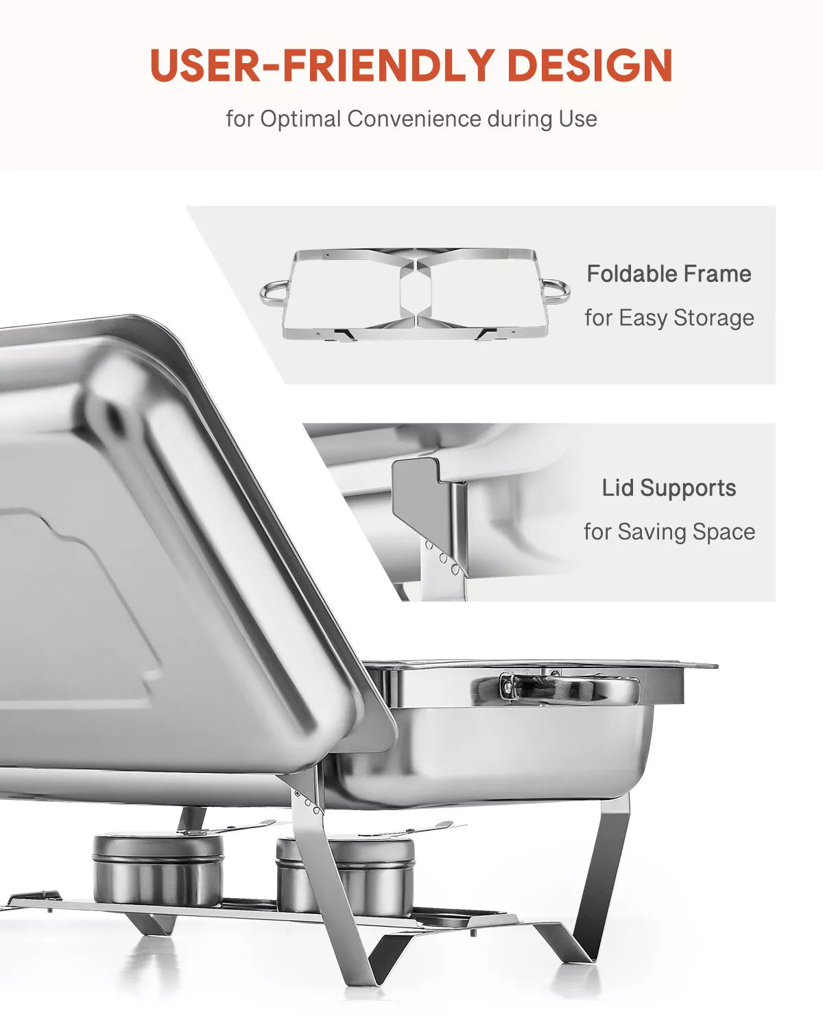 Compact 6 Piece Chafing Dish Set