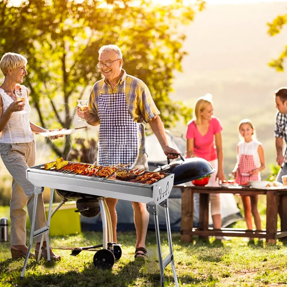 Compact Collapsible Outdoor BBQ Grill