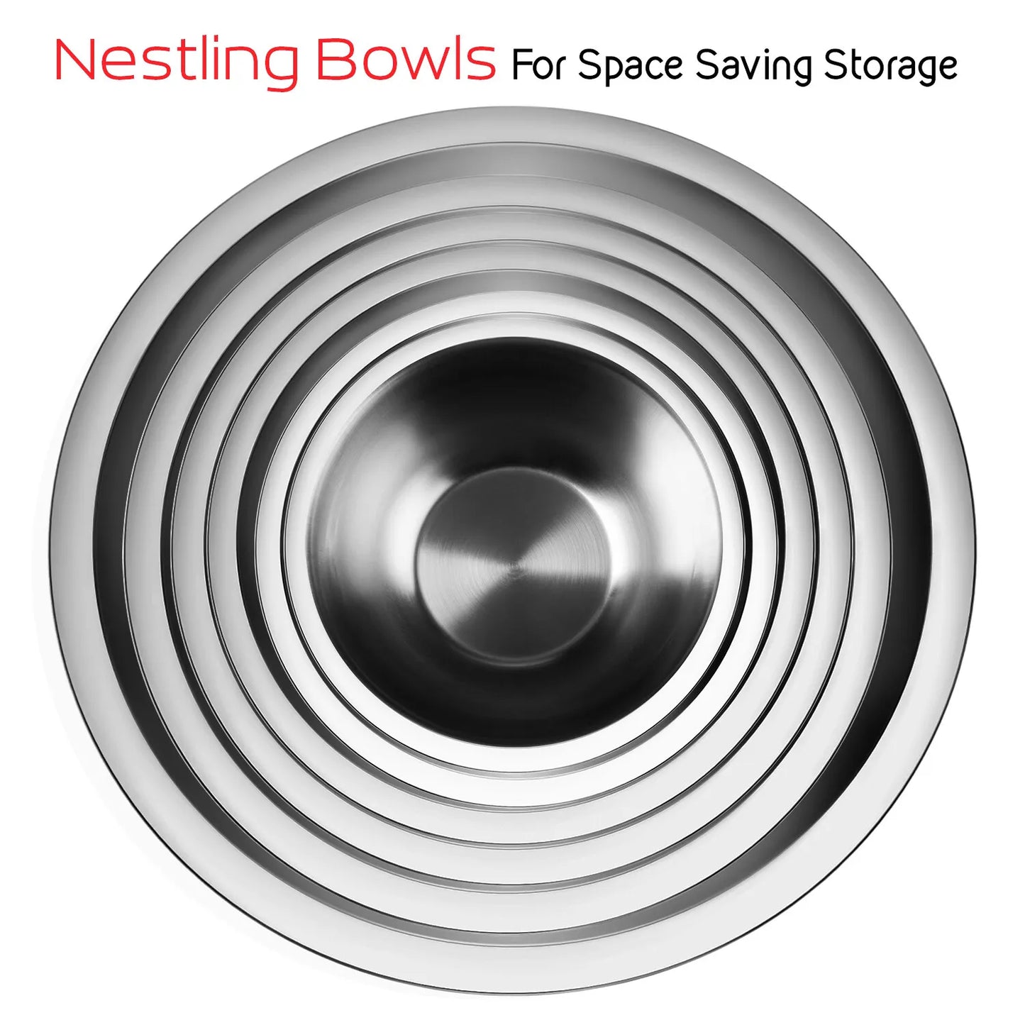 Stainless Steel Kitchen Mixing Bowl Set