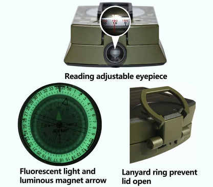 Tactical Metal Compass for Outdoor Hiking Navigation