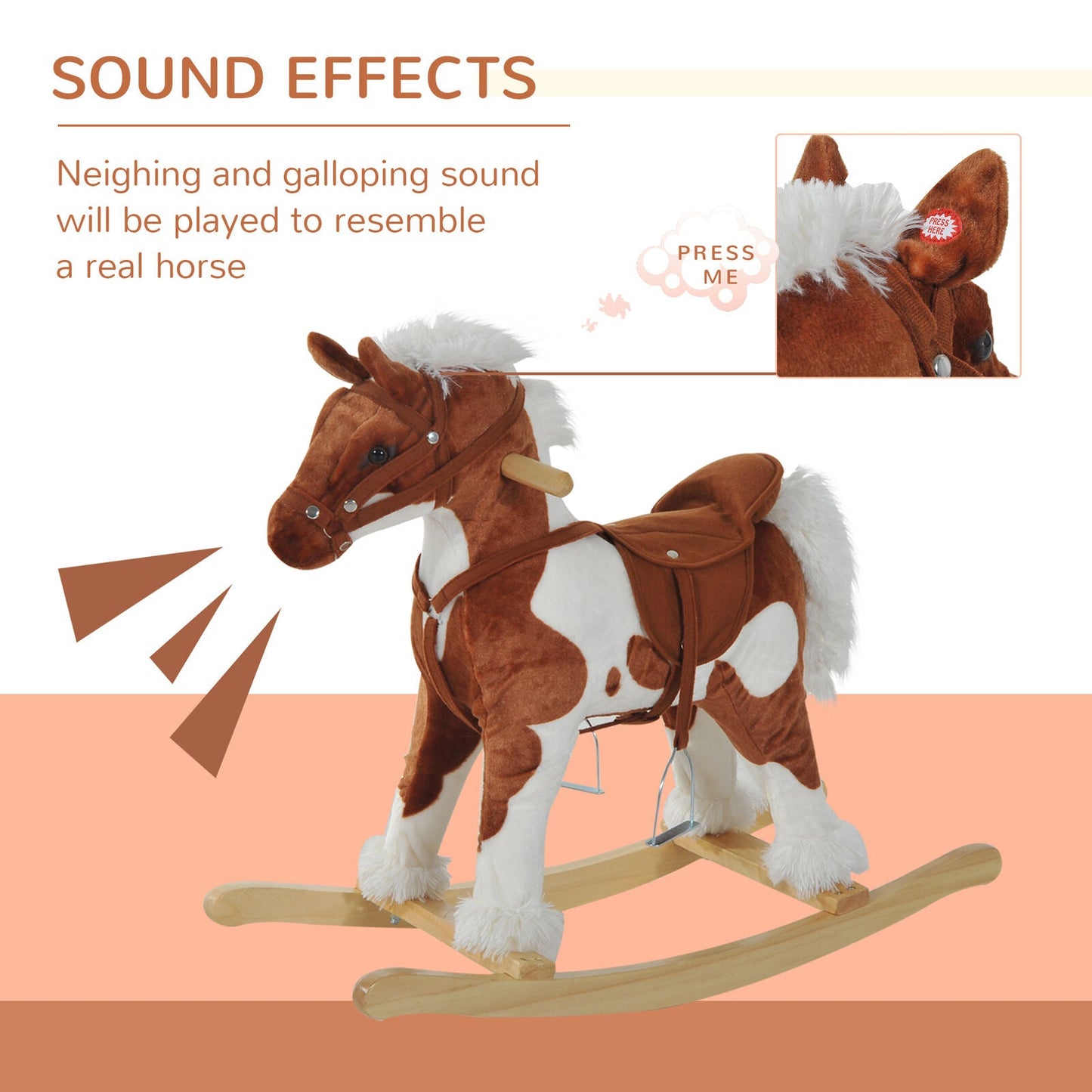 Classic Wooden Rocking Horse For Kids