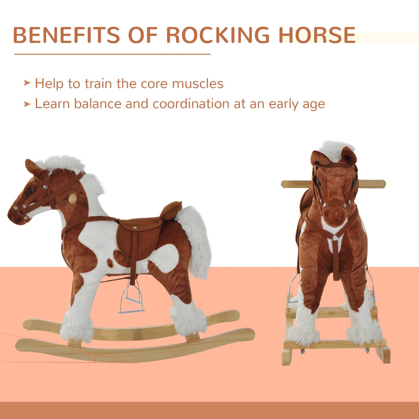 Classic Wooden Rocking Horse For Kids