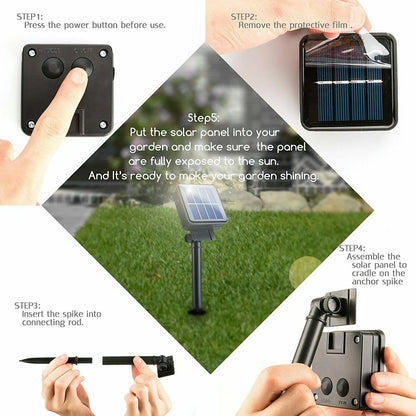 Outdoor 30 LED Solar String Lights Yard Decor Lamp
