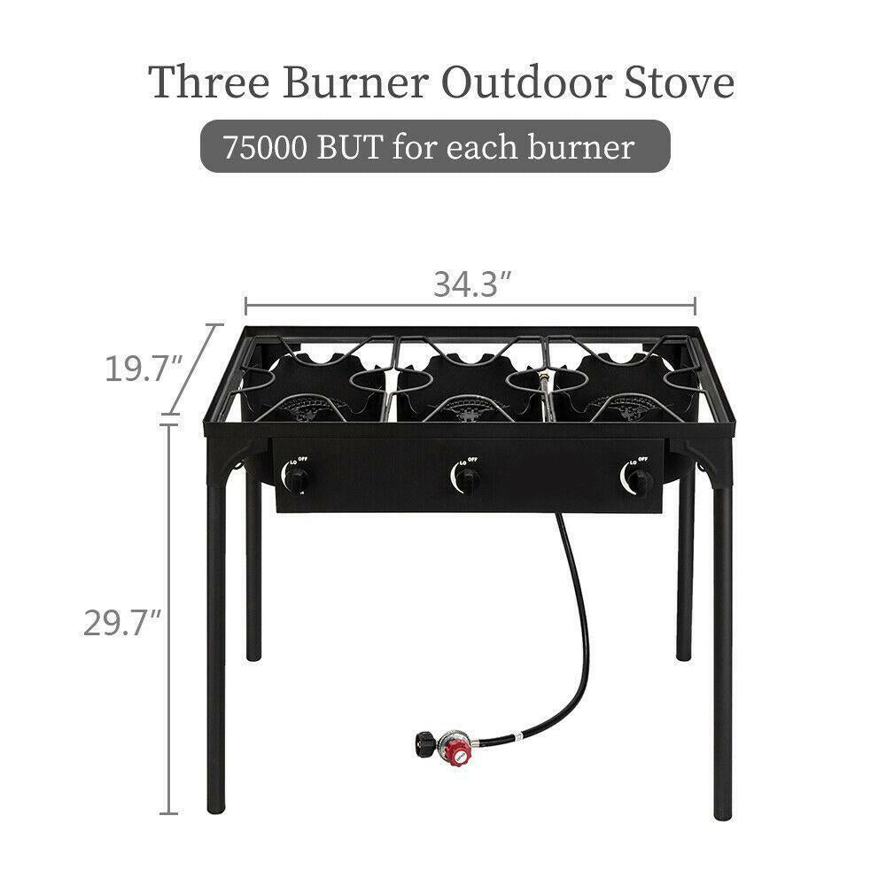 Compact Outdoor Gas Camping Stove Portable Grill Cooker