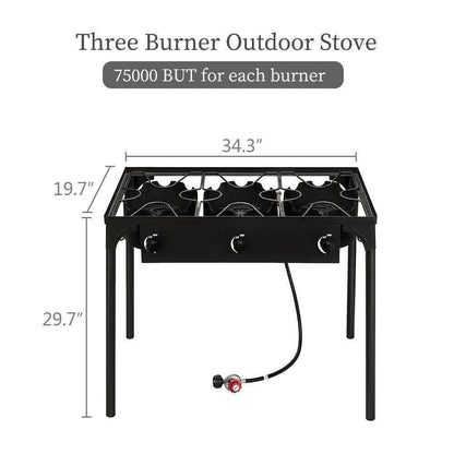 Compact Outdoor Gas Camping Stove Portable Grill Cooker