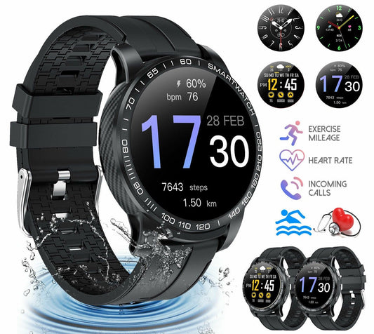 Water Resistant Fitness Tracker Watch with Heart Rate Monitor - Pexav