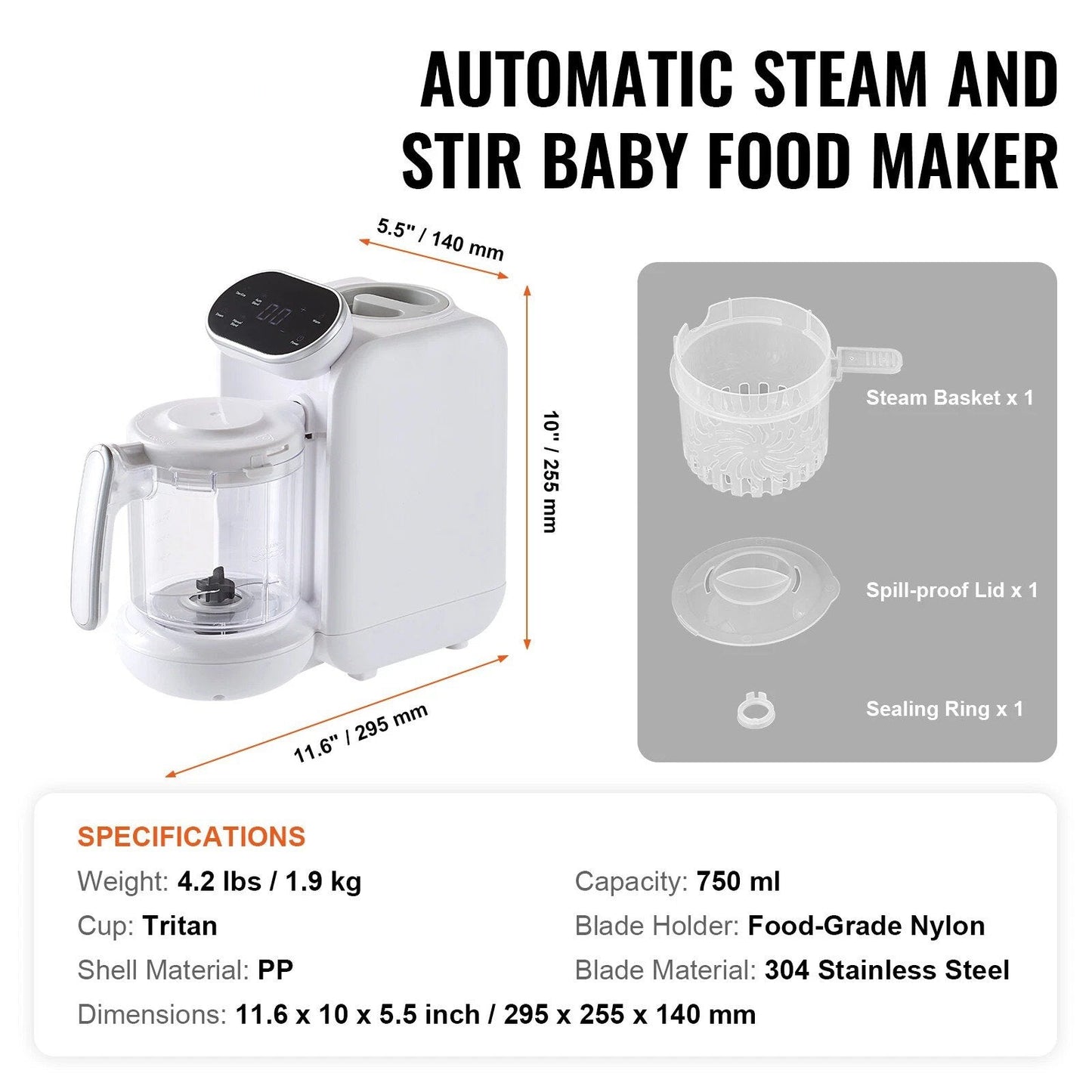 Easy Baby Food Processor And Steamer