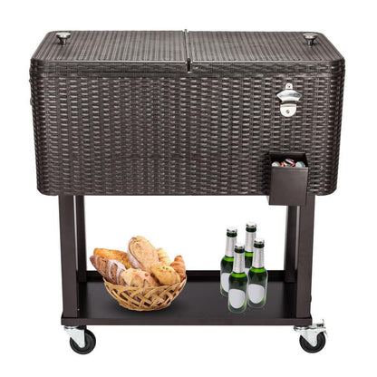 Big Wheel Outdoor Party Cooler Ice Chest Box