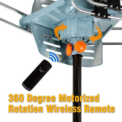 Strong Signal Outdoor HDTV Antenna with 360 Rotation