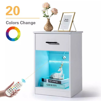 Compact Bedside Storage Table