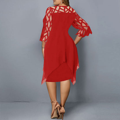Stylish Curvy Mid Length Dress