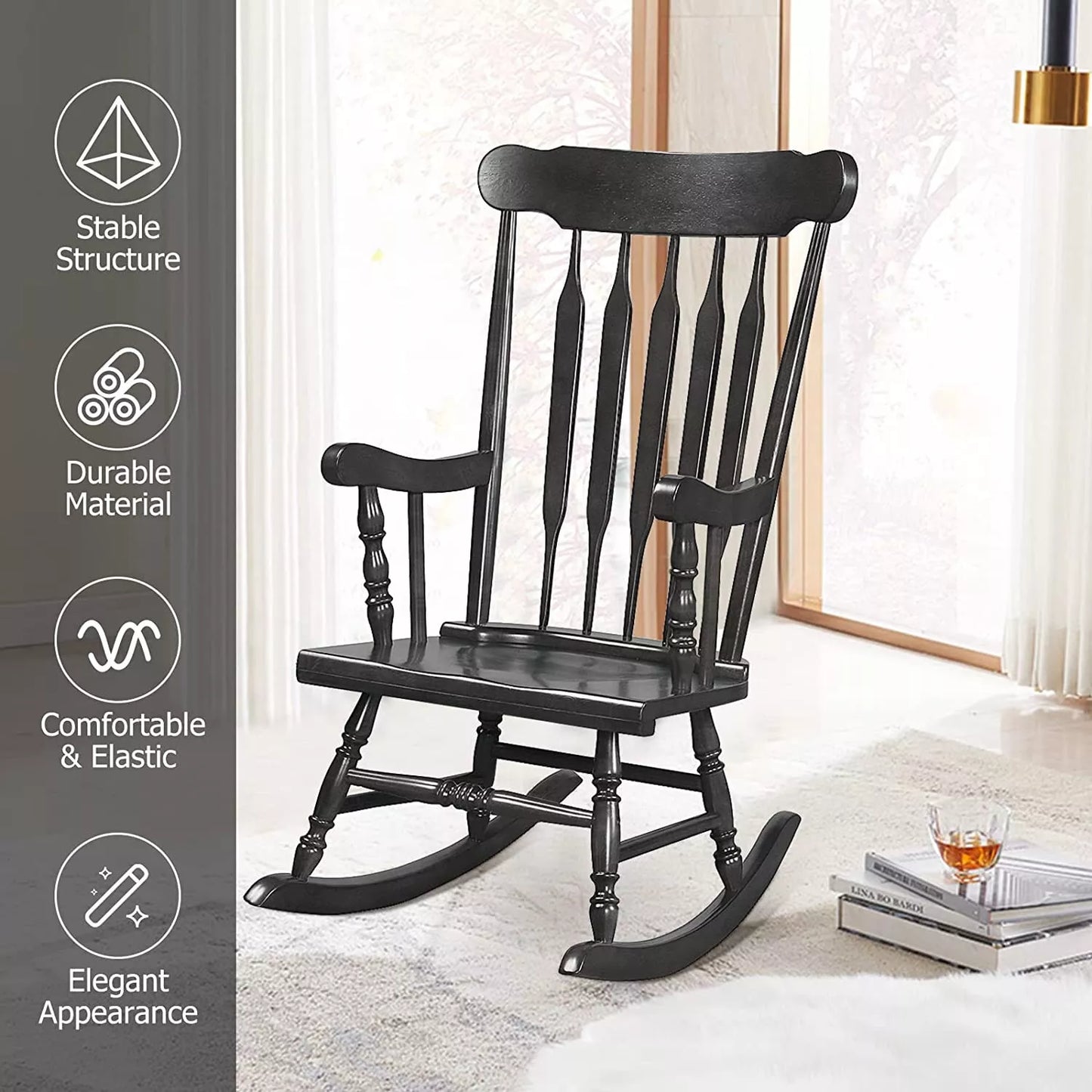 Comfortable Wooden Swing Chair