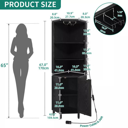 Compact Home Bar Storage Unit