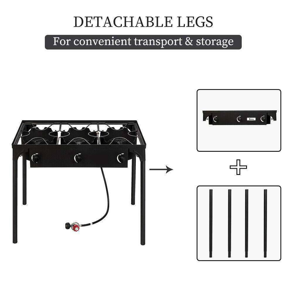 Compact Outdoor Gas Camping Stove Portable Grill Cooker