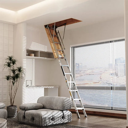 Space Saving Heavy Duty Foldable Loft Ladder 54 Inch