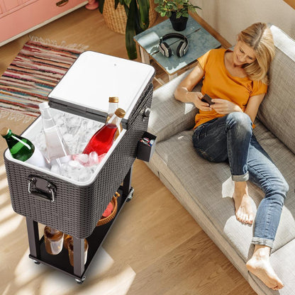 Big Wheel Outdoor Party Cooler Ice Chest Box