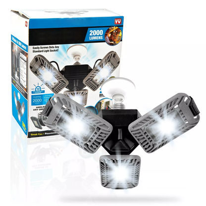 Bright 3 Panel LED Ceiling Light Fixture - Pexav