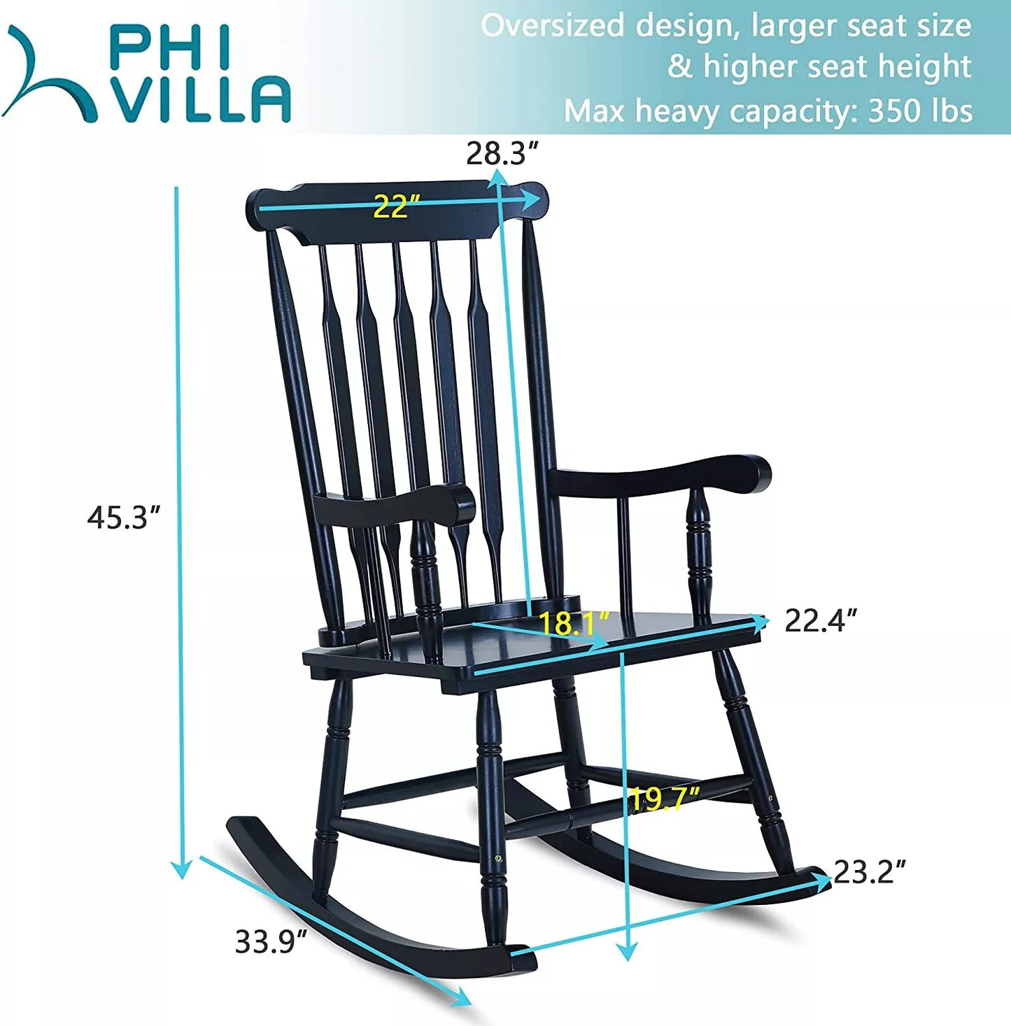 Comfortable Wooden Swing Chair