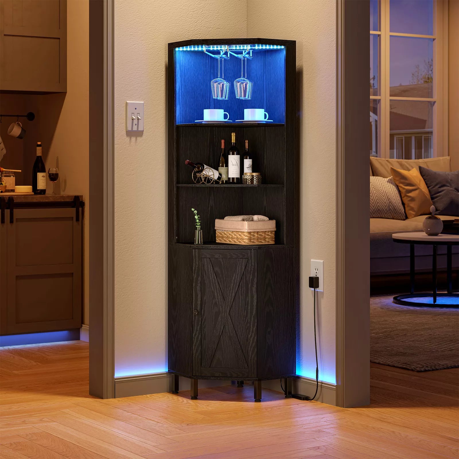 Compact Home Bar Storage Unit - Pexav