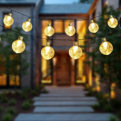 Outdoor 30 LED Solar String Lights Yard Decor Lamp