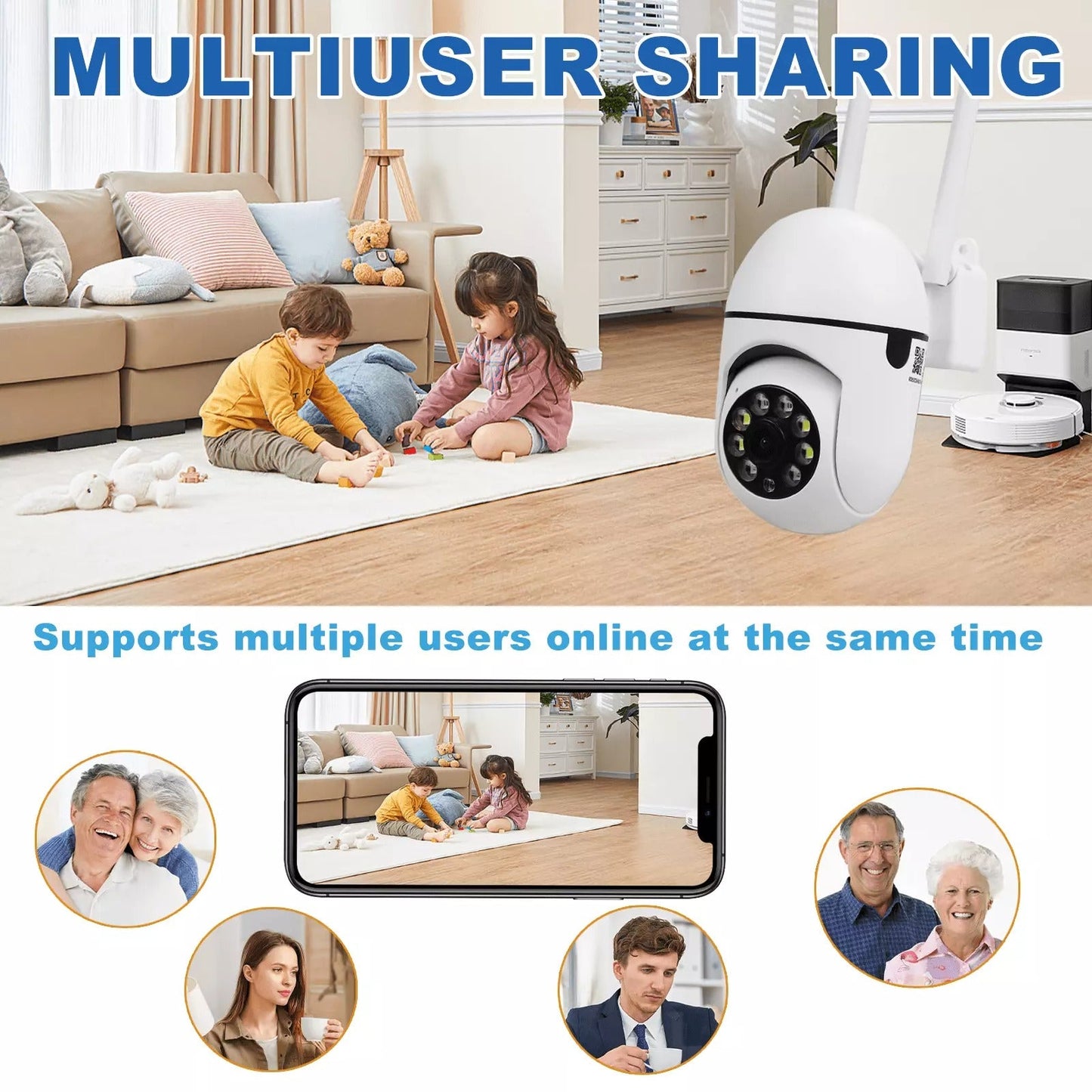 4K Wireless Home Security Camera System Kit