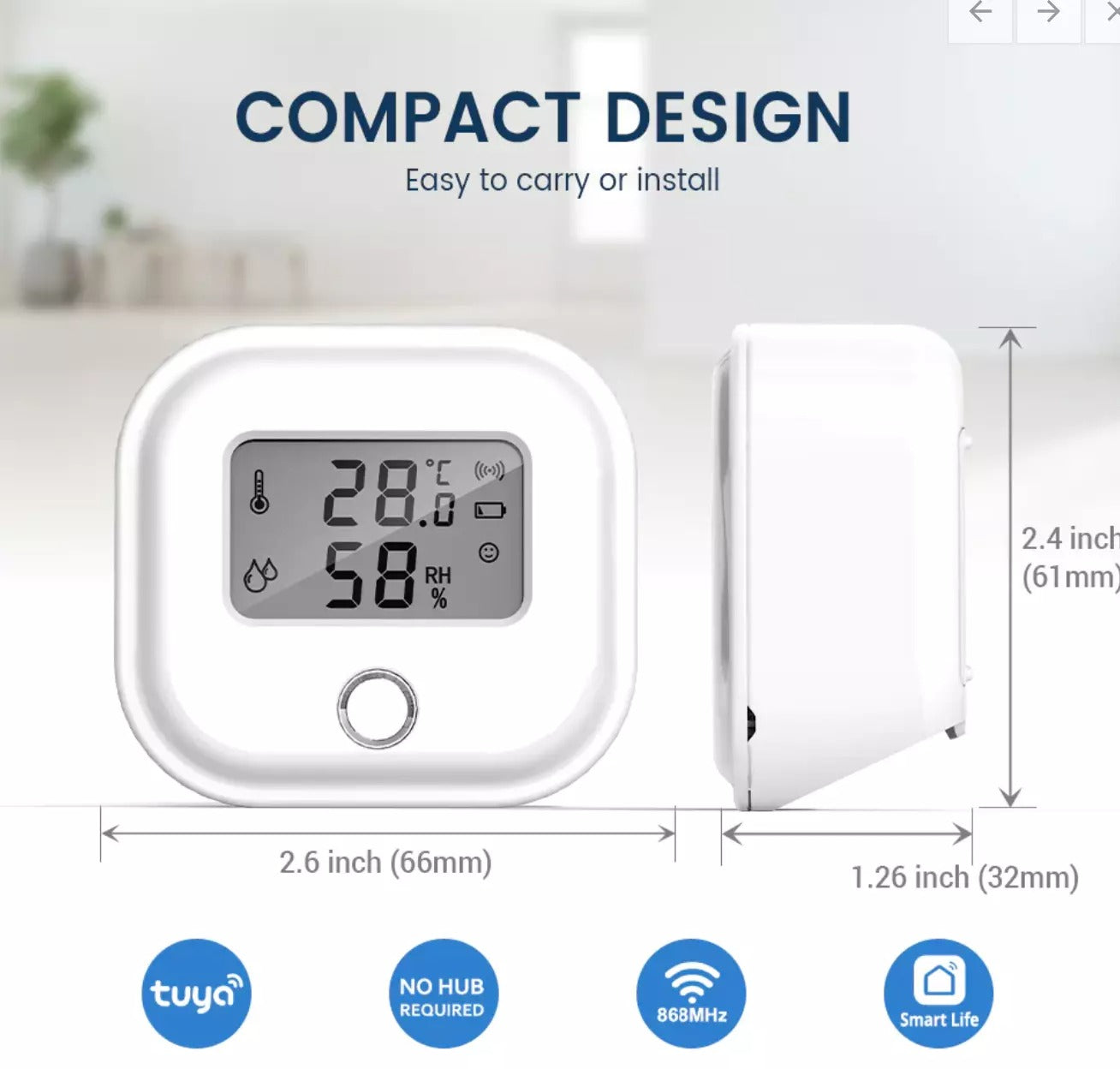 Accurate Digital Wireless Thermometer Hygrometer