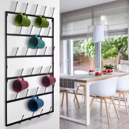 Space Saving Coffee Mug Wall Mount - Pexav