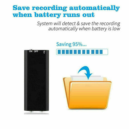 Compact Digital Voice Recorder 8GB USB