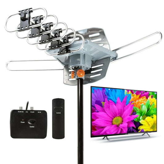Strong Signal Outdoor HDTV Antenna with 360 Rotation - Pexav