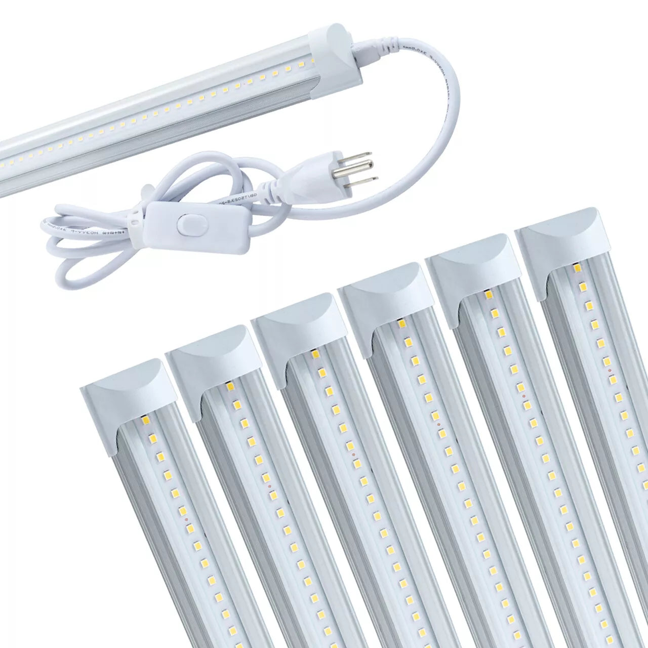 Bright 4FT 6 Pack Garage LED Lighting - Pexav