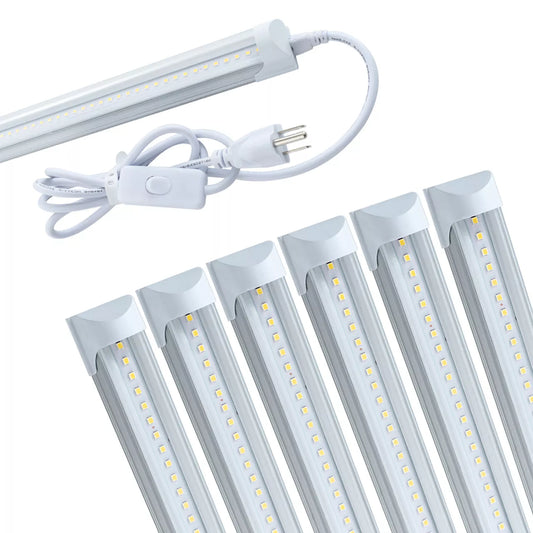 Bright 4FT 6 Pack Garage LED Lighting - Pexav