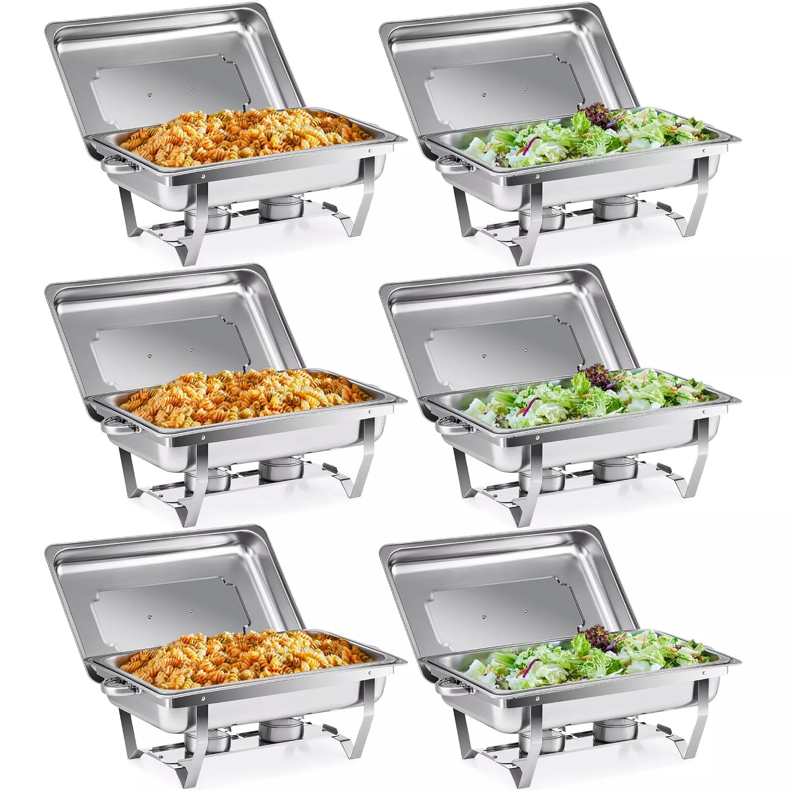 Compact 6 Piece Chafing Dish Set - Pexav