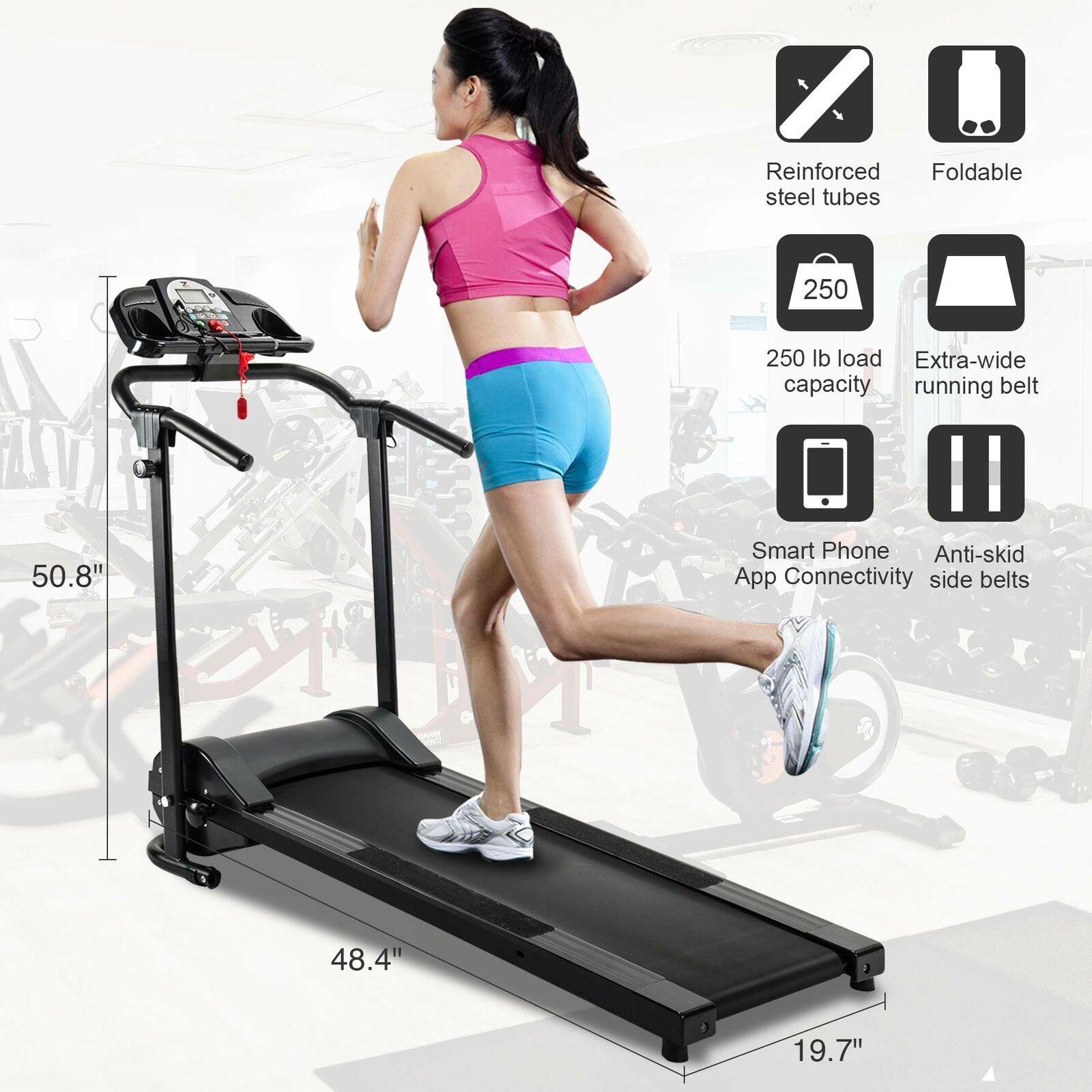 Compact Electric Motorized Folding Running Treadmill Machine - Pexav