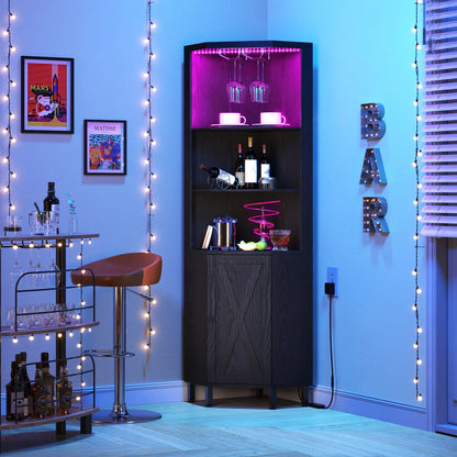 Compact Home Bar Storage Unit