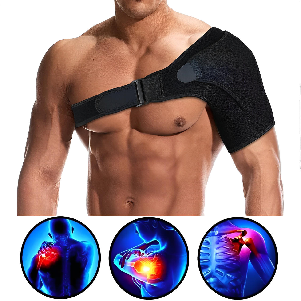 Comfortable Shoulder Support Injury Relief Strap - Pexav