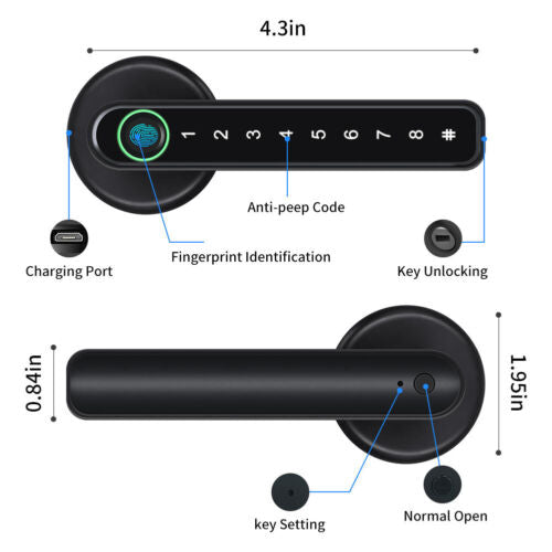 Wireless Fingerprint Door Lock with Remote Access