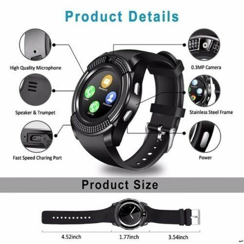 Waterproof Bluetooth Smart Watch Phone Mate Fitness Tracker For All Smart Phone - Until Times Up