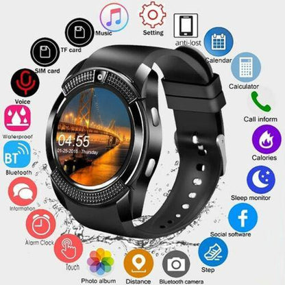 Waterproof Bluetooth Smart Watch Phone Mate Fitness Tracker For All Smart Phone - Until Times Up