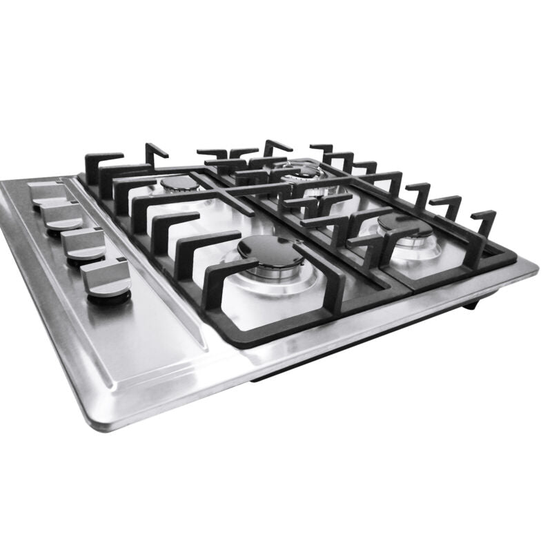 Compact 4 Burner Gas Stove Cooktop for Kitchen Use