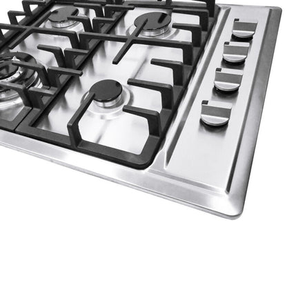 Compact 4 Burner Gas Stove Cooktop for Kitchen Use