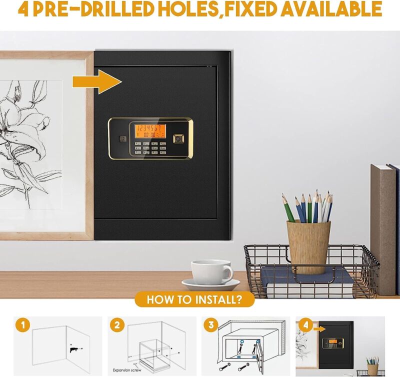 Compact Digital Lock Safe Box for Home Security