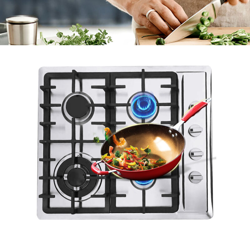 Compact 4 Burner Gas Stove Cooktop for Kitchen Use