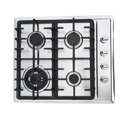 Compact 4 Burner Gas Stove Cooktop for Kitchen Use