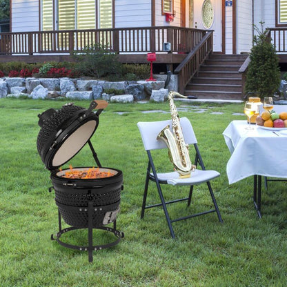 Portable Charcoal BBQ Grill Smoker Outdoor Cooker