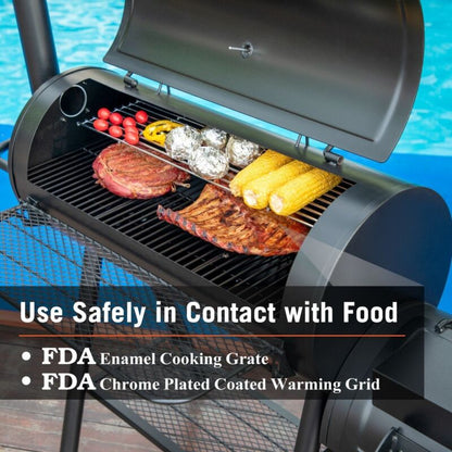 Large Heavy Duty Outdoor BBQ Charcoal Smoker Grill