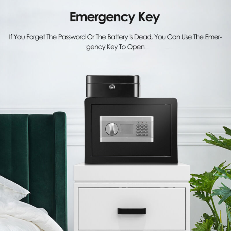 Secure Digital Lock Box Home Office Jewelry Safety