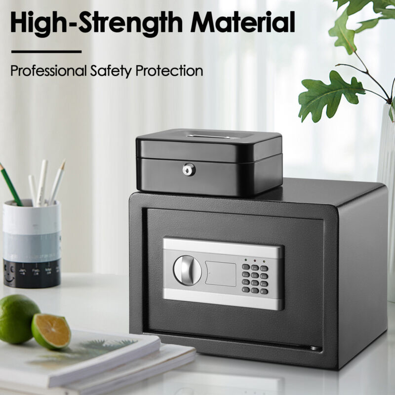 Secure Digital Lock Box Home Office Jewelry Safety