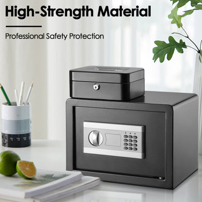 Secure Digital Lock Box Home Office Jewelry Safety